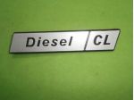 Fiat 131 diesel CL scritta logo targhetta fanale posteriore  REAR PLATE FIAT 131