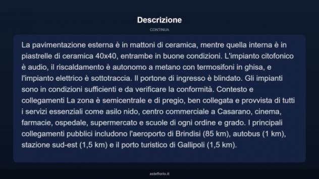 Immobile in asta di 232 m² in vendita a Gallipoli - Foto 17