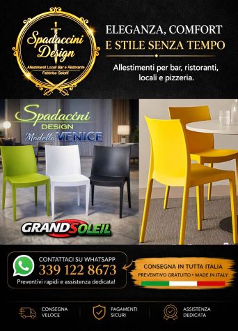 Sedie Esterno Bar-Giardino-Ristorante in Polipropilene - Foto 2
