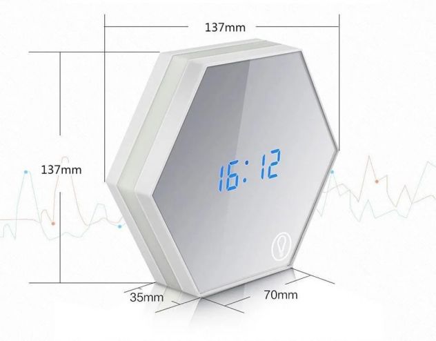 Orologio con telecamera wireless e visione notturna - Foto 7