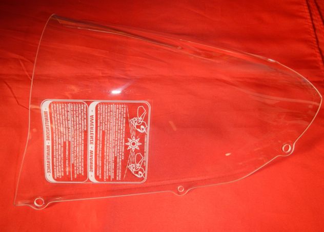 Cupolino Fabbri trasparente doppia bolla Kawasaki ZX10R e Z750S 2004 2005 - Foto 2