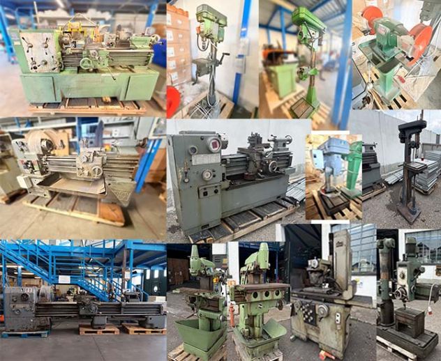 Blocco 13 macchine utensili usate