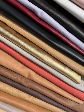 20 Scampoli pelle nappa colori vari per Hobby creativi - Foto 2