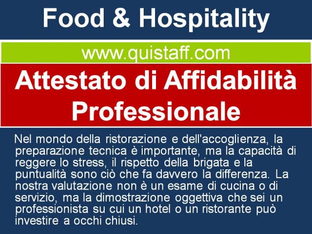 Personale per Ristorazione e Alberghiero