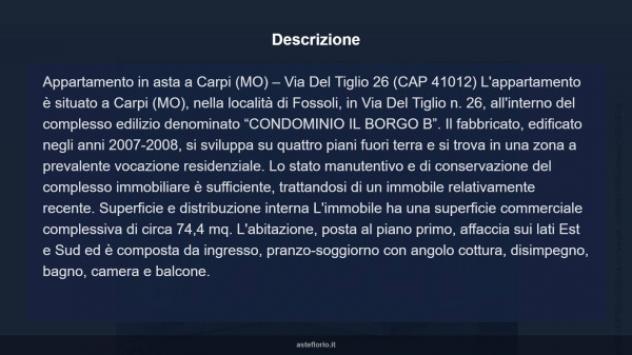 Immobile in asta di 74 m², box auto in vendita a Carpi - Foto 12