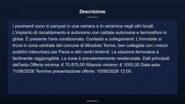 Immobile in asta di 107 m², box auto in vendita a Miradolo Terme - Foto 9