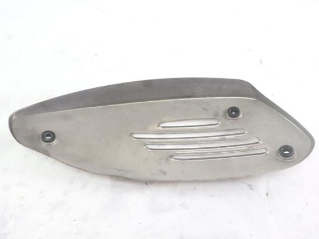 PIAGGIO VESPA GTS 300 SUPER 1A0093185 COVER CROMATA PARACALORE MARMITTA 08 - 16 HEATGUARD MUFFLER CON GRAFFI - Foto 4