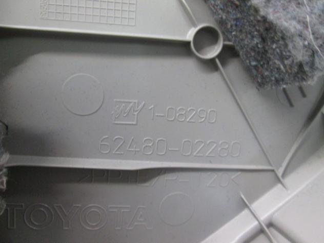 6248002280 RIVESTIMENTO MONTANTE INTERNO POSTERIORE SINISTRO TOYOTA AURIS HYBRID 1.8 I 5P AUT 73KW (2013) RICAMBIO USATO - Foto 2
