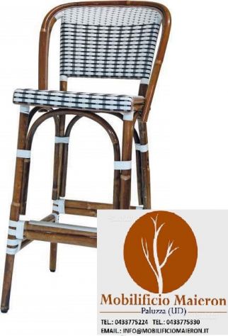 Sgabelli Per Arredo Esterno Bar Ristorante Pizzeria In Rattan cod 8144/x
