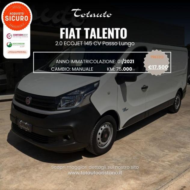 FIAT Talento 2.0 Ecojet 145CV PL-TN Furgone 12q rif. 23787069
