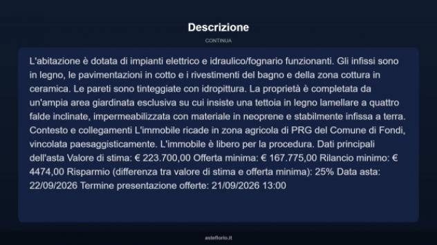 Immobile in asta di 123 m² in vendita a Fondi - Foto 18