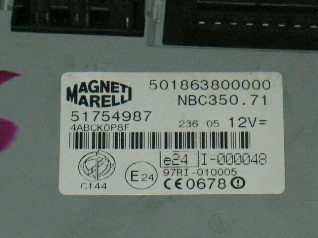 51754987 Body Computer Lancia Musa 1.3 MJT Marelli 51754987 501863800000 - Foto 2