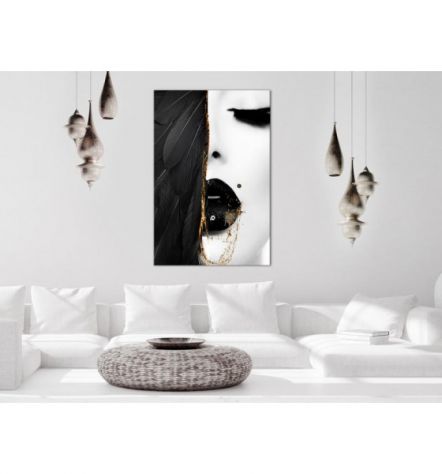 Quadro Con Le Labbra Nere CM. 40X60 - ARREDALACASA - Foto 2
