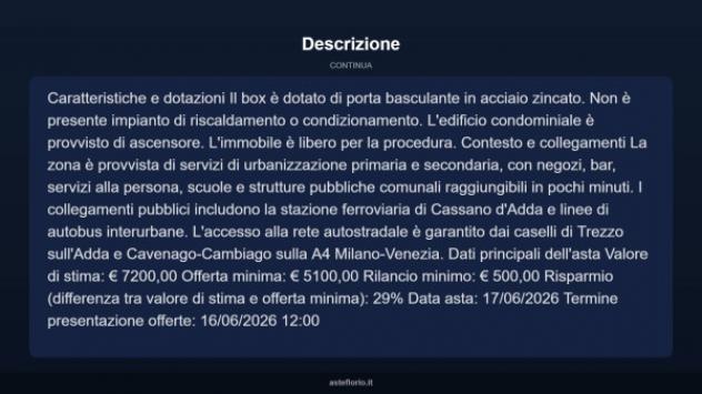 Immobile in asta di 16 m² in vendita a Cassano d'Adda - Foto 7