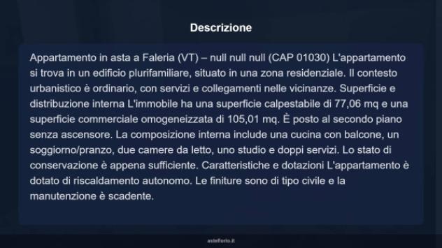 Immobile in asta di 77 m² in vendita a Faleria - Foto 4