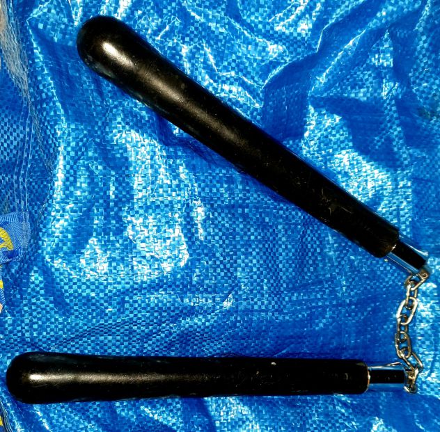 Nunchaku in gomma dura con catena - Foto 3