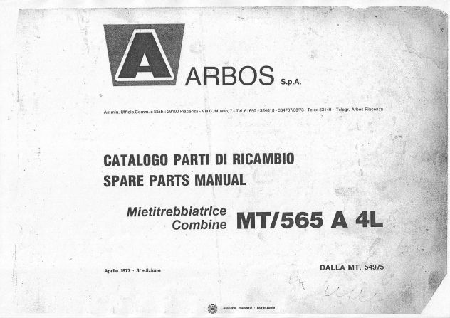 Manuali per mietitrebbiatrici Arbos - Foto 5