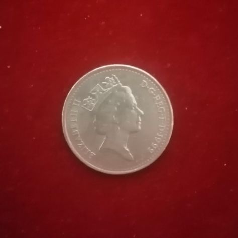 Gran Bretagna 10 Pence 1992 Elizabeth II - Leone Coronato - Circolata - Foto 3