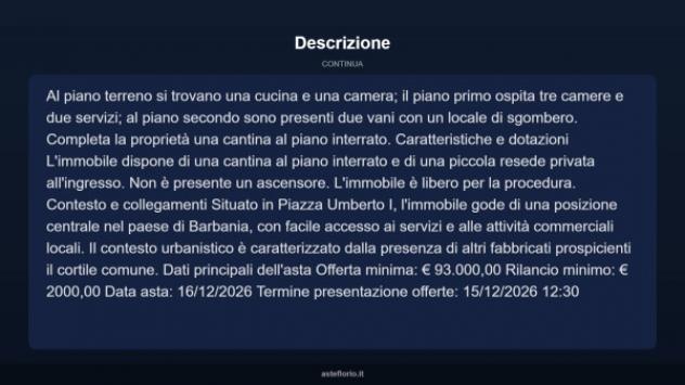 Immobile in asta di 270 m² con più di 5 locali in vendita a Barbania - Foto 4