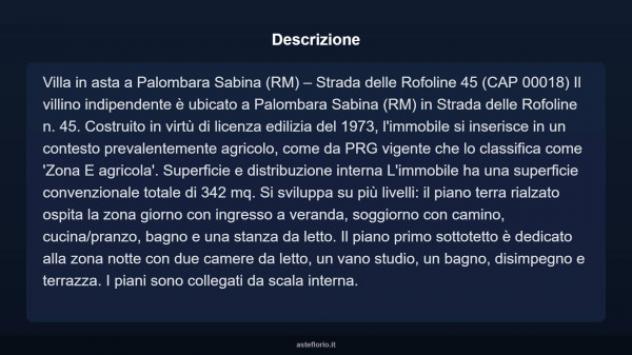 Immobile in asta di 342 m² con più di 5 locali in vendita a Palombara Sabina - Foto 18