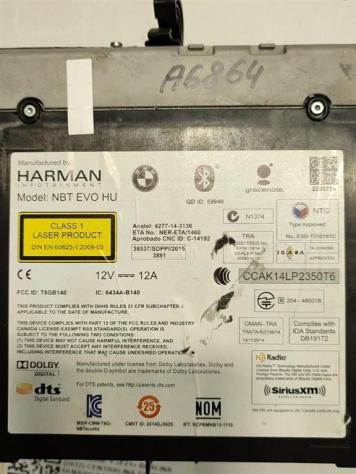 CENTRALINA RADIO NAVIGATORE BMW Serie 1 (F21) 6841691 CI6841691 N47D20C (1218) - Foto 4