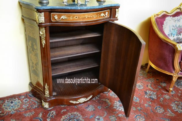 Servante-credenza intarsiata stile Napoleone III - Foto 9