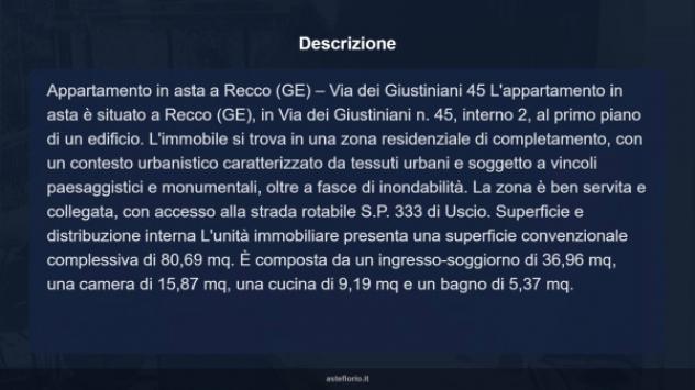 Immobile in asta di 80 m² in vendita a Recco - Foto 9