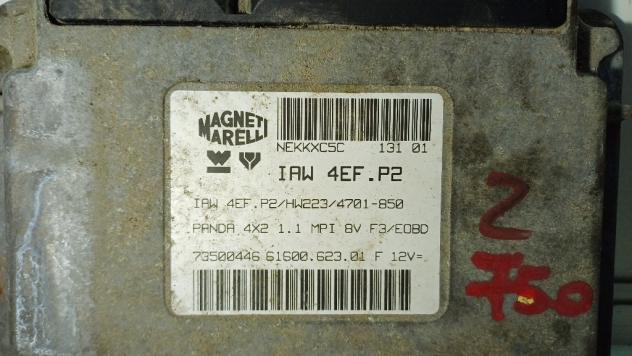 CENTRALINA MOTORE FIAT Panda 1° Serie IAW4EF.P2/HW223/4701-850 187A1000 benzina 1108 (8003) - Foto 2