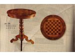 Tavolino intarsiato legno con dama massello con spedizione