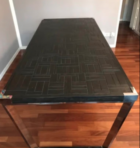 Tavolo moderno in legno e acciaio - Foto 4