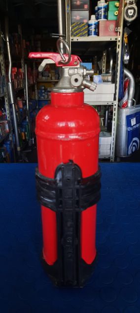 ESTINTORE PORTATILE A POLVERE DA 1 KG PER AUTO BARCA CAMPER CASA–DA RICARICARE - Foto 2