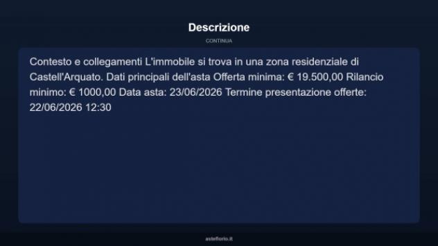 Immobile in asta di 136 m² con più di 5 locali e box auto in vendita a Castell'Arquato - Foto 13