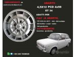 Cerchi abarth 4,5x 12 4x98 fiat 600 campagnolo