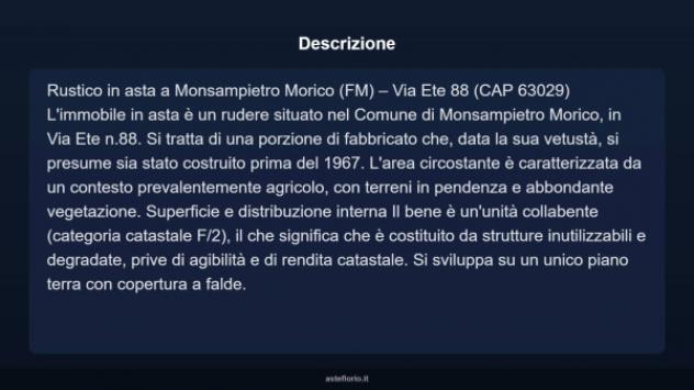 Immobile in asta di 26 m² in vendita a Monsampietro Morico - Foto 4