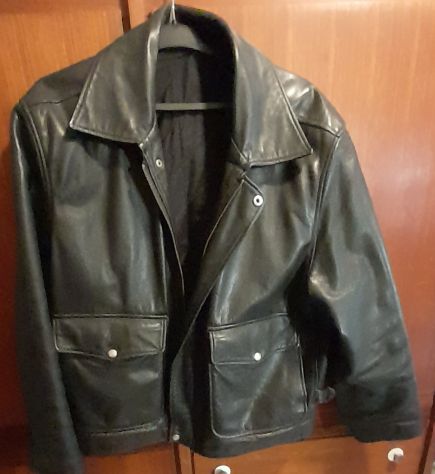 Giubbotto di pelle vintage tg xl usato poco - Foto 7