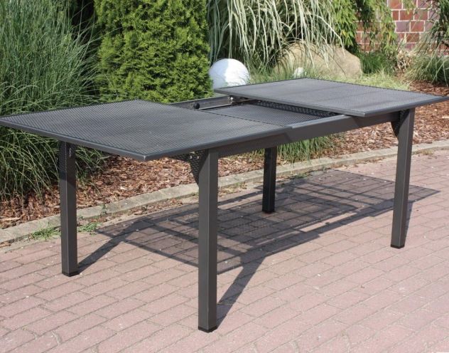 MWH Tavolo allungabile in lamiera 146/246x90