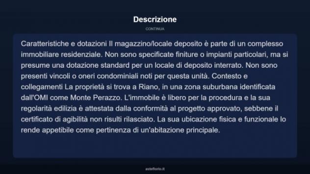 Immobile in asta di 13 m² in vendita a Riano - Foto 9