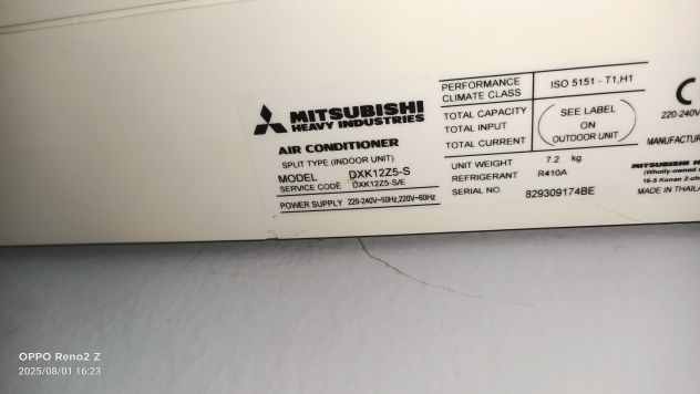 Vendo 4 climatizzatori Mitsubishi Heavy Industries a pompa di calore - Foto 4