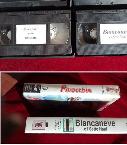 VHS ECLECTA PINOCCHIO e BIANCANEVE e altre - Foto 3