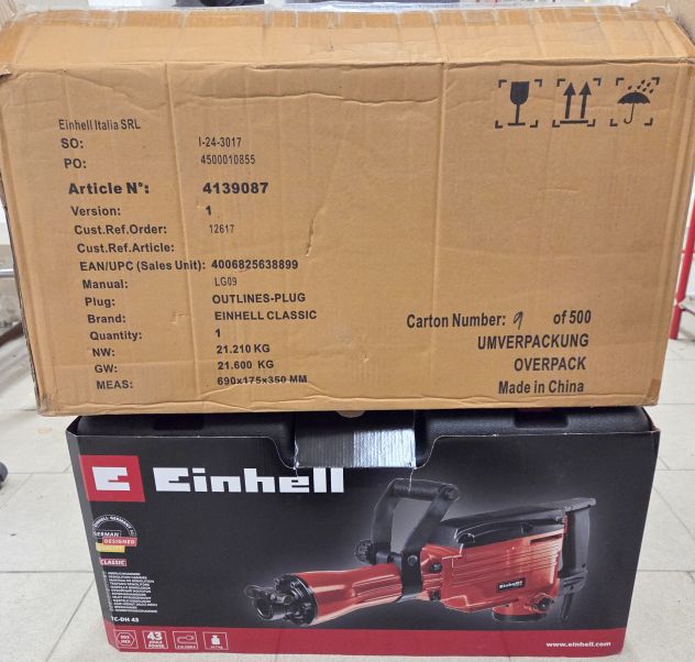 EINHELL DEMOLITORE TC-DH 43 PNEUMATICO - NUOVO - Foto 2