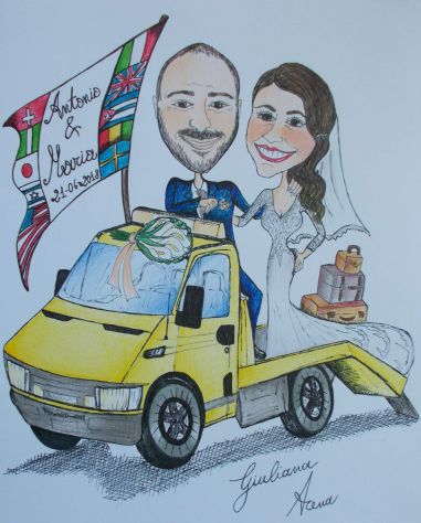 CARICATURISTA RITRATTISTA matrimoni, comunioni, battesimi, compleanni, lauree - Foto 5