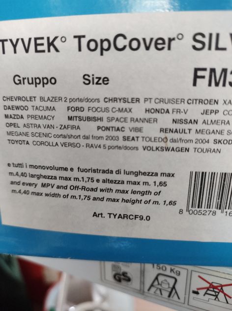Tyvek top cover telo auto - Foto 2