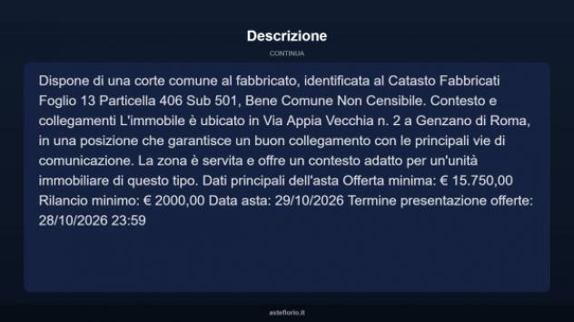 Immobile in asta di 83 m² in vendita a Genzano di Roma - Foto 8