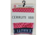 Boxer per uomo taglia XL cottone elasticizzato color rosso bianco Cerrutti 1881