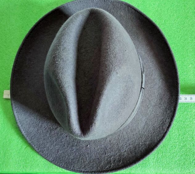 Cappello stile fedora, in feltro lana 100%  modello Borsalino - Foto 4