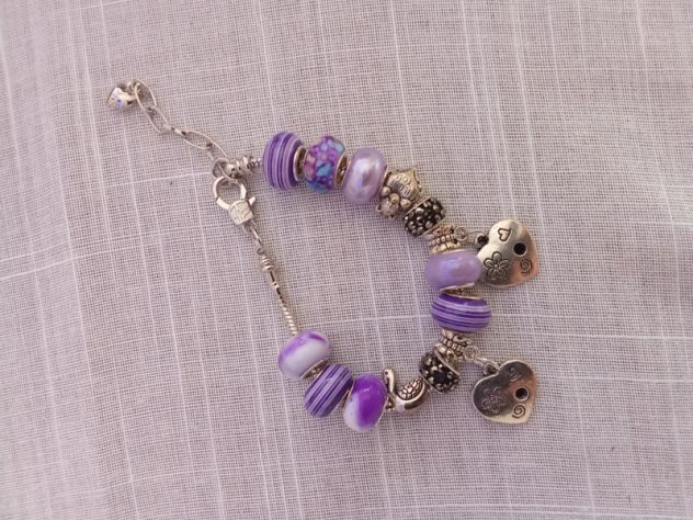 Bracciale in acciaio stile Pandora - Foto 2