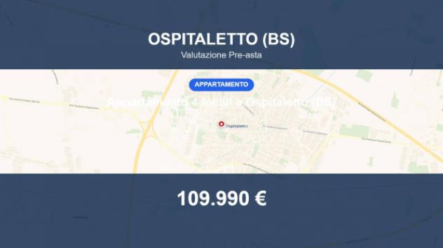 Immobile in asta di 88 m², box auto doppio in vendita a Ospitaletto