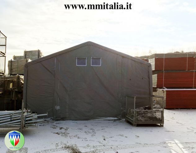 Tendoni per magazzino deposito rimessaggio 4 x 10 x 2,0 mt. pvc Ignifugo 600 - Foto 6