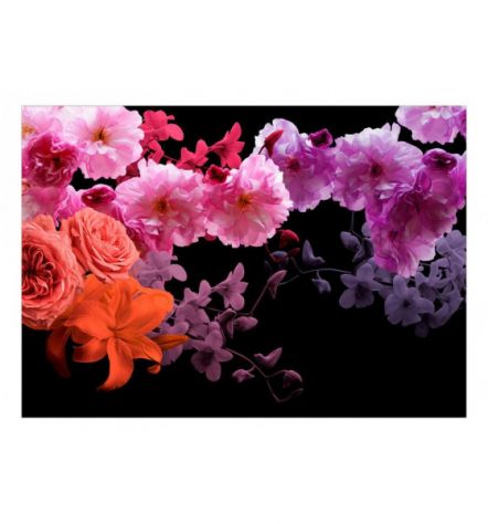 Fotomurale Adesivo Con I Fiori Nella Notte ARREDALACASA - Foto 2