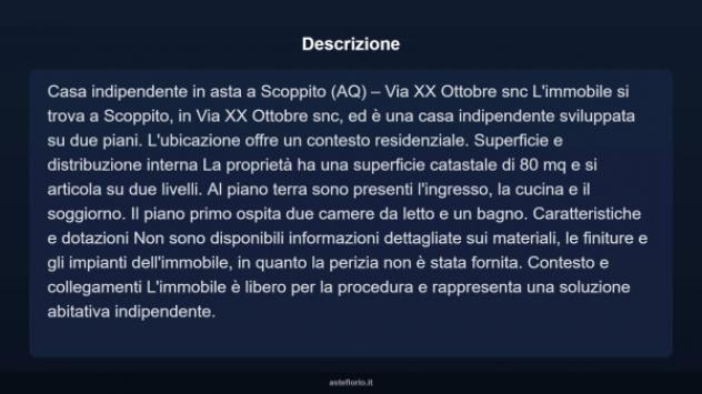 Immobile in asta di 80 m² in vendita a Scoppito - Foto 3